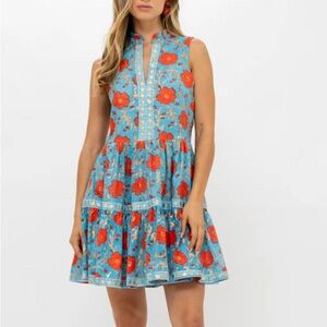Oliphant Yoke Dress Poppy Red XS